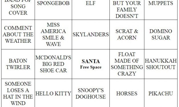 Thanksgiving Parade Bingo 2016