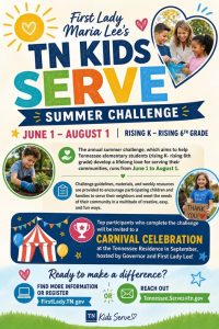 tennessee kids serve summer channenge kids volunteer opportunities family