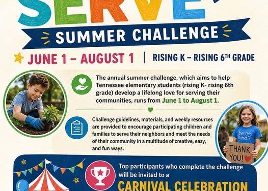 Help Your Kids Give Back This Summer: Join the Tennessee Kids Serve Summer Challenge